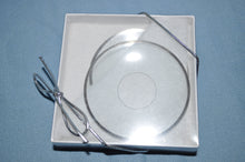 Load image into Gallery viewer, Two glass candle rings in a white giftbox.
